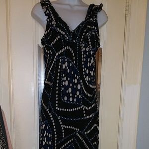 Paradise East polka dot ruffle dress L